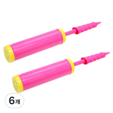 PARTYSHOW 手動打氣筒, 粉紅色, 6個