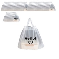 塑膠手提袋 文字款 M號, 50個, 1件