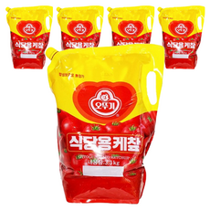 오뚜기 오리지널 식당용 케첩 스파우트팩, 3.3kg, 5개