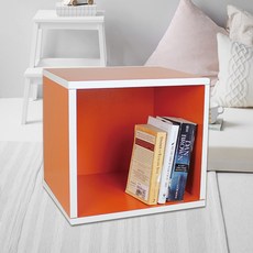 PMU 必美優 紙製一格置物櫃 34 x 28.7 x 34cm, 橘色