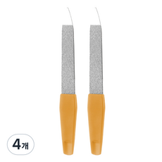 Nalli Sisters 不鏽鋼指甲整理美甲銼刀 9cm, 4個, TYPE 07