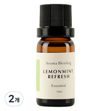 소소코 아로마블랜딩 에센셜오일 레몬민트 리프레시, 2개, 10ml