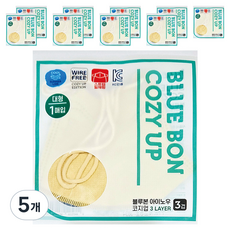 블루본 아이노우 코지업 스트랩 일체형 마스크 대형, 10개입, 5개, 아이보리