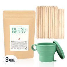Blendberry White Vanilla Self Waxing Kit 250g for all parts, 3組