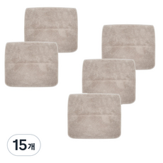 에이클린 빗자루밀대용 회색 루프 물걸레용 패드, 15개