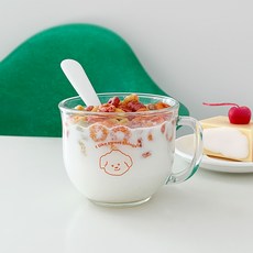 臉部造型可愛麥片杯, 混合色, 1個