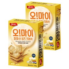 O my food 歐邁福 帕瑪森起司蘇打餅乾, 2個, 160g