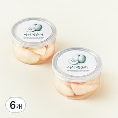 컷팅 아삭 복숭아, 200g, 6개