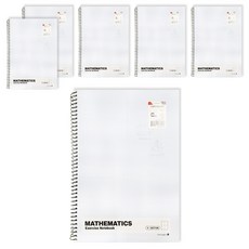 morning glory #3500 數學練習本 4分隔 左裝訂, 顏色隨機, 6本