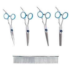 DING DONG PET 狗狗安全美容剪刀組, 1套, 銀色