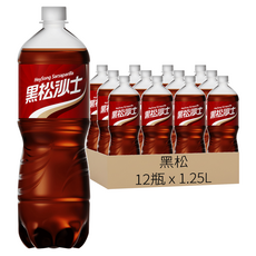 黑松 沙士, 1.25L, 12瓶