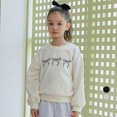 OWLEYBARN 女童蝴蝶結三重奏大學T