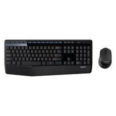 logitech 羅技 無線鍵盤滑鼠組 原廠保固, MK345, 黑色