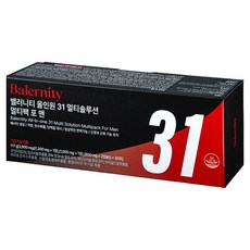 밸러니티 남성용 올인원 31성분 멀티팩 종합비타민 117g, 30회분, 1개