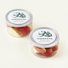 컷팅 고당도 사과&대추토마토, 2개, 200g
