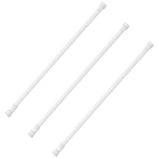 Moadeal 多用途壓縮窗簾桿 13mm 3入, 白色