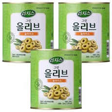 리치스 슬라이스 그린 올리브, 3kg, 3개
