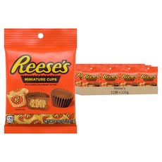 Reese's 花生醬縮小杯子牛奶巧克力, 131g, 12袋