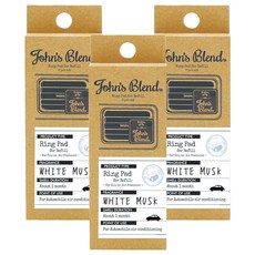 John's Blend 車用芳香劑 補充包 2個, 3盒, 白麝香