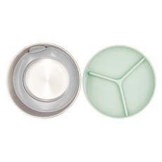 PICABOO 布咔寶 學習餐碗 304食品級不鏽鋼 耐熱 台灣製造 500ML, 綠色, 1個