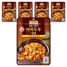 오뚜기 오늘밥상 정통 사천식 마파두부 양념, 5개, 130g