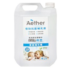 Aether 依鈦抗菌專家 居家防護抗菌補充液 家庭補充桶, 4L, 1桶