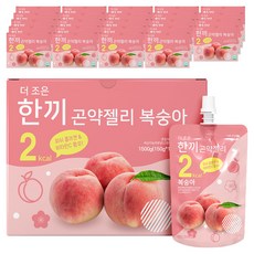 더존건강 더조은 한끼곤약젤리 복숭아 10개입, 1.5kg, 25개