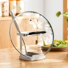 KEYMING 鍋蓋湯勺多用途料理工具架 B型, 1個, 白色