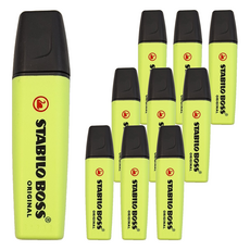 STABILO 思筆樂 波士馬卡龍色經典螢光筆-萊姆綠, 10支