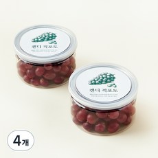 바로먹는 캔디 적포도, 200g, 4개