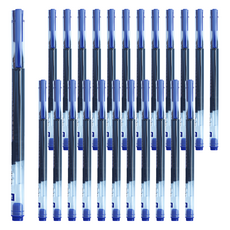 PENROTE 筆樂 大容量中性筆 藍色 書寫流暢 經濟實惠, 24支