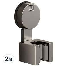 HOUDER 吸盤拖把夾, 2個, 槍灰色