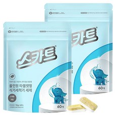 스카트 식기세척기 세제, 600g, 2개