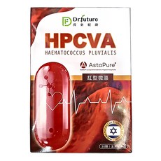 Dr.future 長泰健康 HPCVA紅型微藻膠囊 500mg 30顆/盒, 1盒