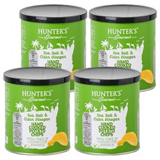 HUNTER'S Gourmet 獵人海鹽蘋果醋口味薯片, 4個, 40g