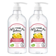 Saenghwalgongsik 小蘇打廚房洗潔精 純淨檸檬香, 2個, 1L