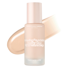 THE FACE SHOP 菲詩小舖 Healthy Glow貼妝持久粉底液, N203 Natural Beige, 1瓶