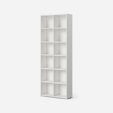 한샘 티오 격자책장 80cm A형 단독책장 방문설치, 화이트, 6단