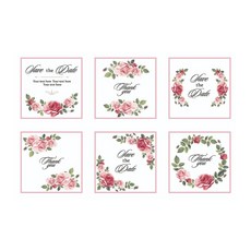 ins歐風系列 花磚壁貼6片組, A03, 1組