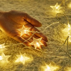 蜈蚣星形 USB 線、LED 串燈泡、100 個燈泡, 暖白, 1個