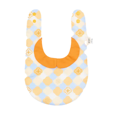 小圓領口水巾, 玻璃海棠2號, 俏皮黃藍, 1條