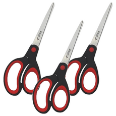 CutEdge 鋒銳 7吋不沾膠萬用剪 附專利刀座, C0041, 3支