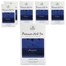아름드레 프리미엄 화이트 쟈스민 허브티, 1.1g, 20개입, 6개