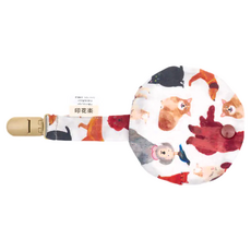 in Blooom 印花樂 奶嘴夾布套組, 棉 100%, 布套W10 x L10 cm 奶嘴夾全長20cm, 寵物派對, 1組