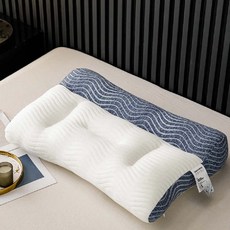 HONDONI 日式反牽引護頸枕 Z8-BL 經典藍調款 74 x 48 x 10cm 護頸舒緩, 1個