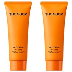 더샘 에코 어스 페이스 앤 바디 워터프루프 선크림 SPF50+ PA++++, 100g, 2개