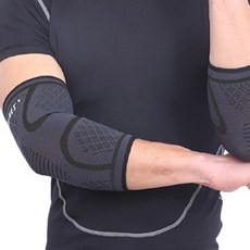 라온텐 서포터 팔꿈치 보호대 블랙 2p, 1세트