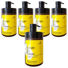 Flor De Man 角蛋白&蠶絲蛋白亮澤滋潤髮膜 染燙受損髮用, 1L, 5瓶