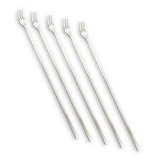 HAEMO Willive 304不鏽鋼 Largo2 長款茶叉, 單品, 5個