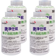 康淨任務 椰子油起泡劑 70%, 1kg, 4瓶